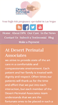 Mobile Screenshot of desertperinatalassociates.com