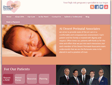 Tablet Screenshot of desertperinatalassociates.com